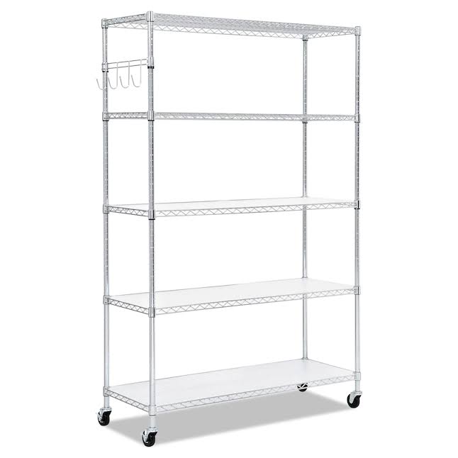 ALESW654818SR Steel 5-Tier Utility Shelving Unit (48-in W x 18-in D x 72-in H)
