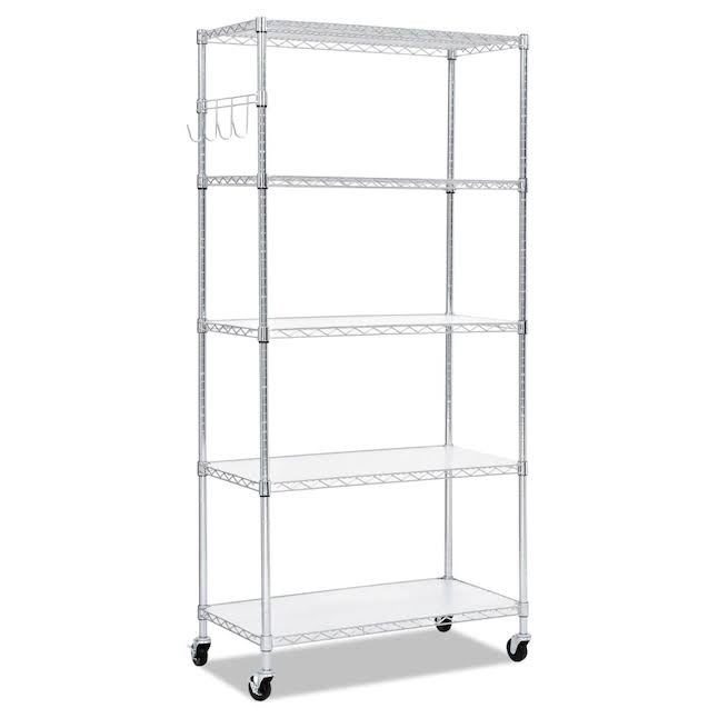ALESW653618SRSteel 5-Tier Utility Shelving Unit (36-in W x 18-in D x 72-in H)
