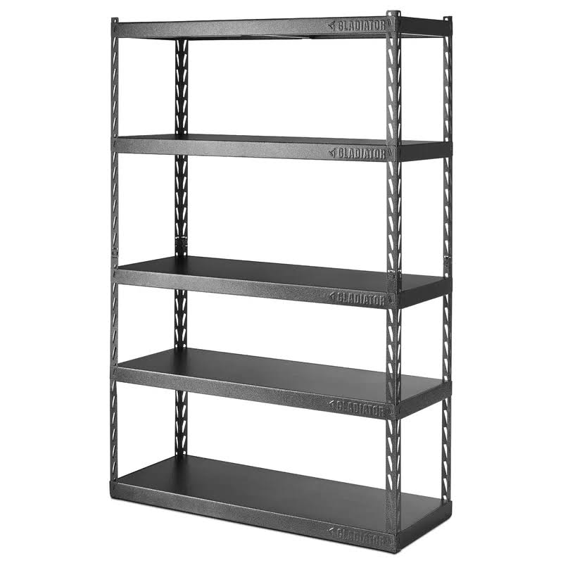 GARK485TGG 5-Tier Steel Garage Storage Shelving Unit with EZ Connect (48 in. W x 72 in. H x 18 in. D)