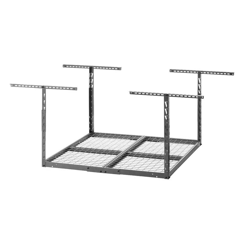 GALS44M2KG GearLoft Hammered Granite Adjustable Height Overhead Garage Storage Rack (48 in W x 48 in D)