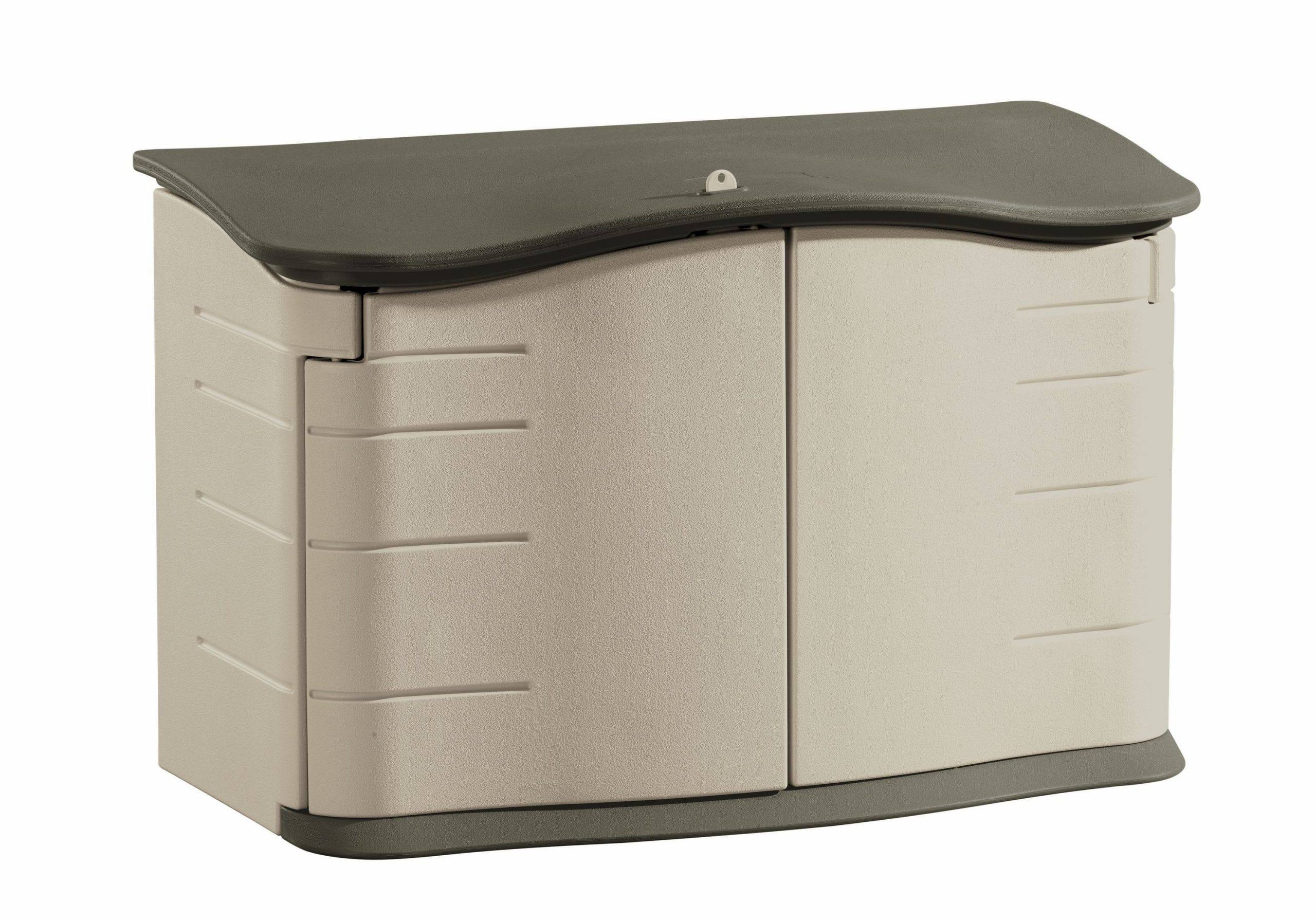 FG374801OLVSS Olive/Sandstone Resin Outdoor Storage Shed (Common: 55-in x 28-in; Interior Dimensions: 47-in x 21-in)