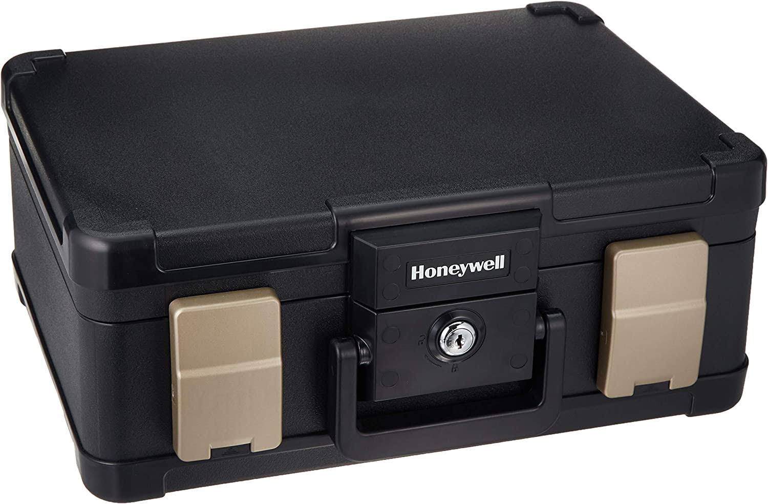 Honeywell Safes   Door Locks LHLP1103G 30 Minute Fire Safe Waterproof Safe Box Chest with Carry Handle, Medium, 1103, Black, 7.3 litre