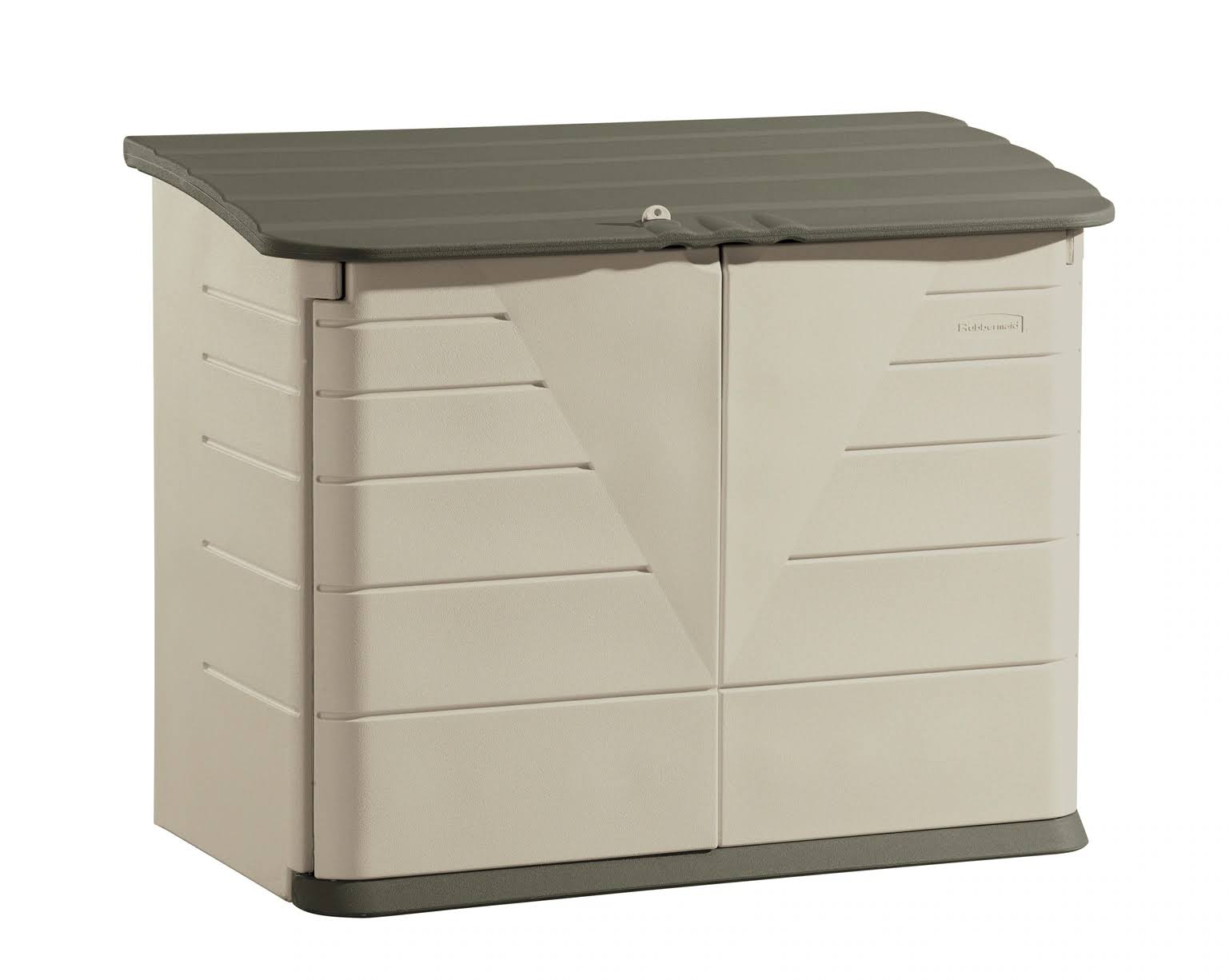FG374701OLVSS Olive/Sandstone Resin Outdoor Storage Shed (Common: 60-in x 32-in; Interior Dimensions: 51-in x 24-in)