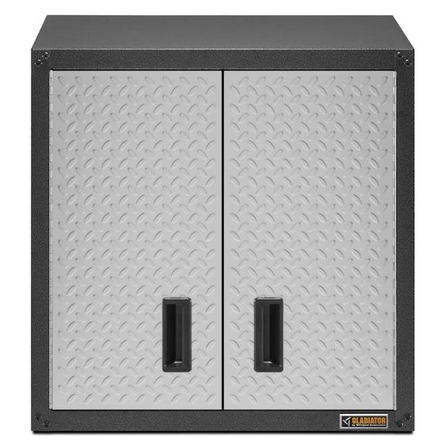 GAWG28FDYG Ready-to-Assemble Full-Door Wall GearBox Steel Wall-mounted Garage Cabinet in Gray (28-in W x 28-in H x 12-in D)