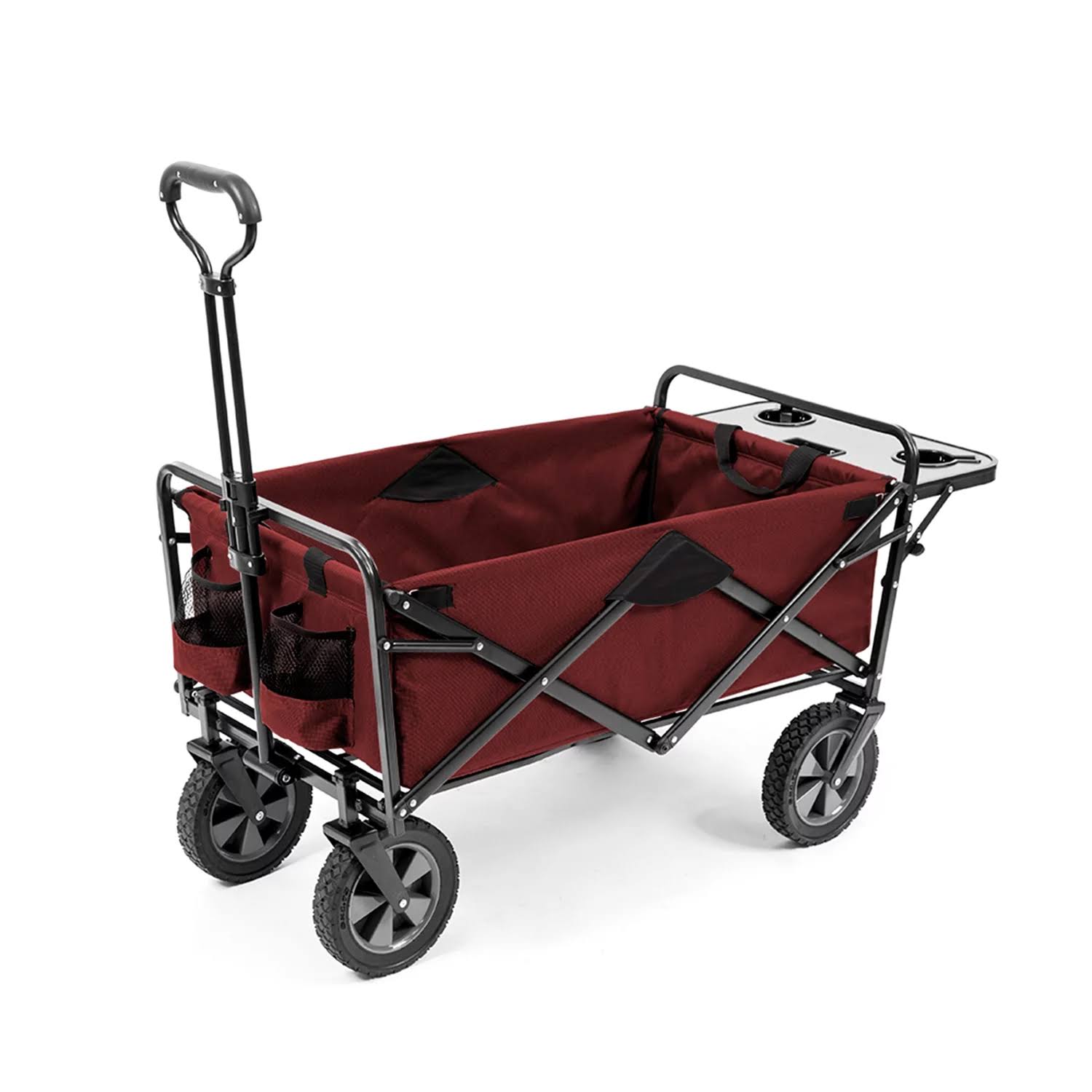 Macwagon  Folding Wagon with Table    Red, 43.7 L x 20.2 W x 22.5 H