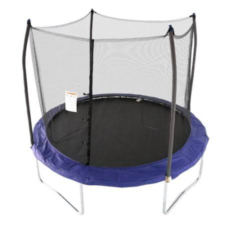 Skywalker Trampolines 10  Round Trampoline with Enclosure, Blue