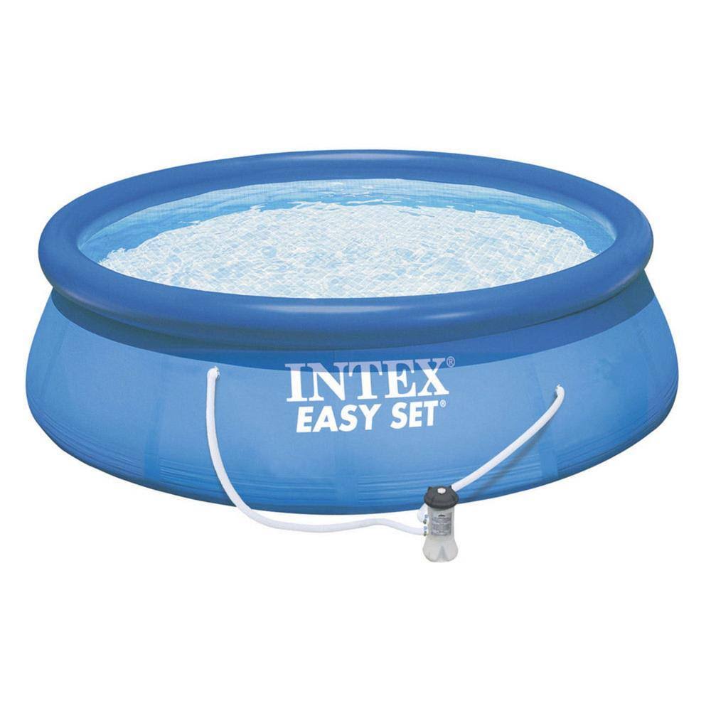 28141EH 13 ft. Round x 33 in. Deep Inflatable Pool with 530 GPH Filter Pump, 1926 Gallons Capacity