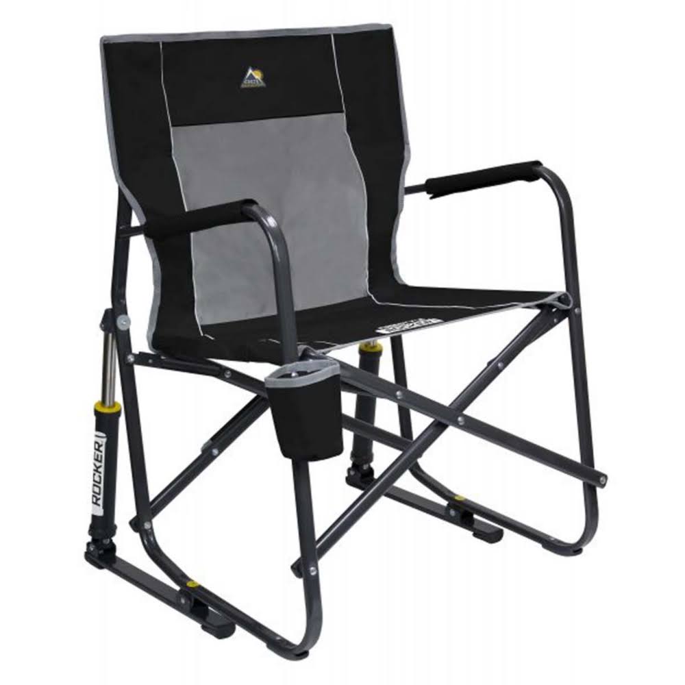 GCI Outdoor Freestyle Rocker Portable Rocking Chair   Outdoor Camping Chair, Black