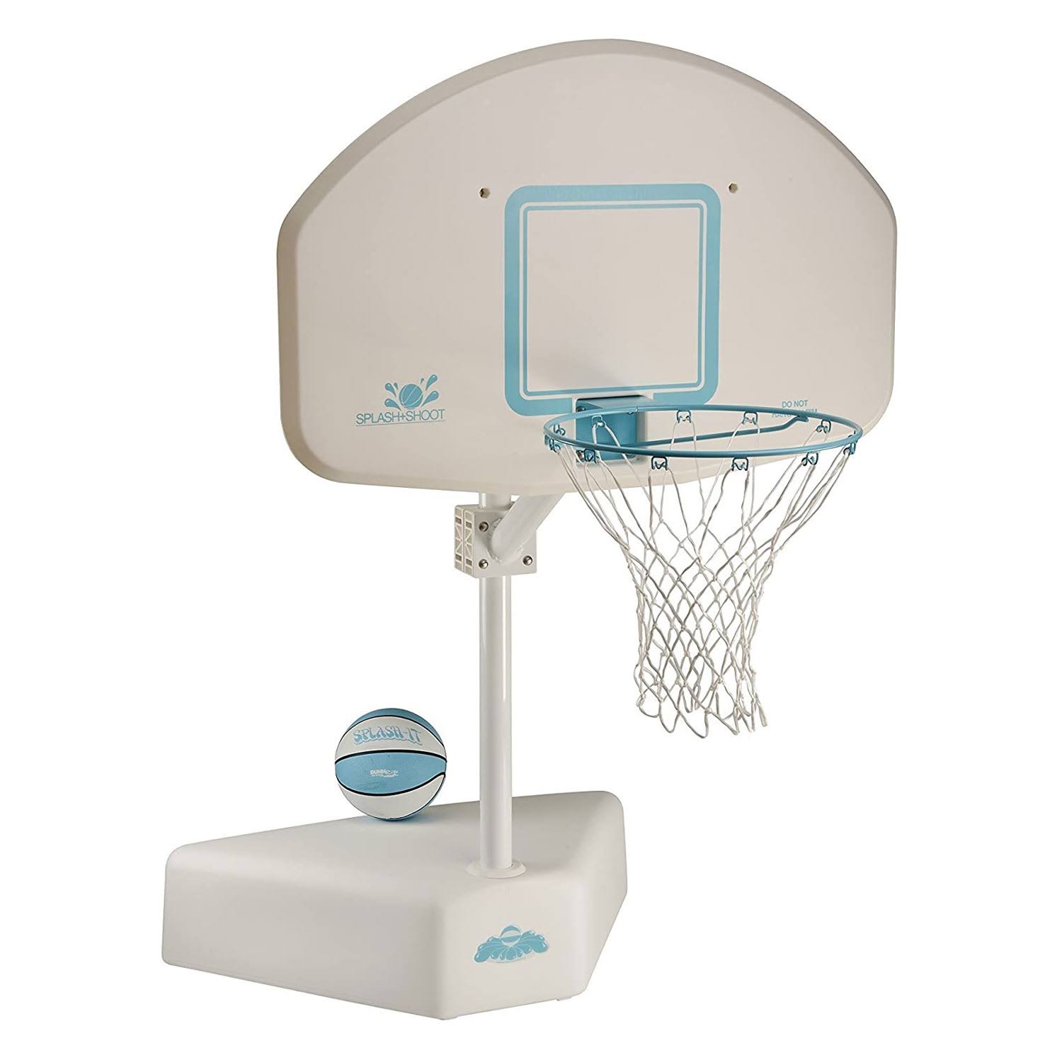 Dunn-Rite Products DNPB600 Splash   Shoot Adjustable Height Swimming Pool Basketball Hoop, White