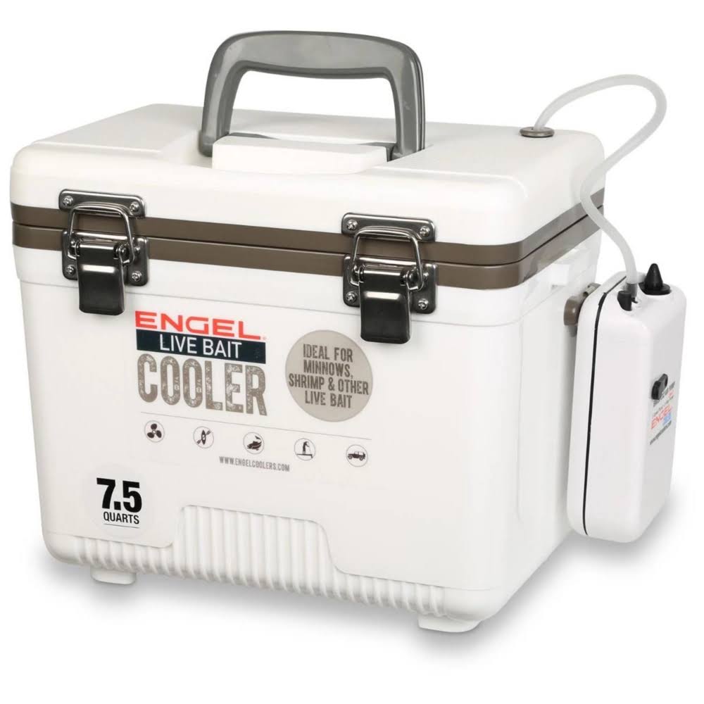 Engel 7.5 Qt Live Bait Cooler, White
