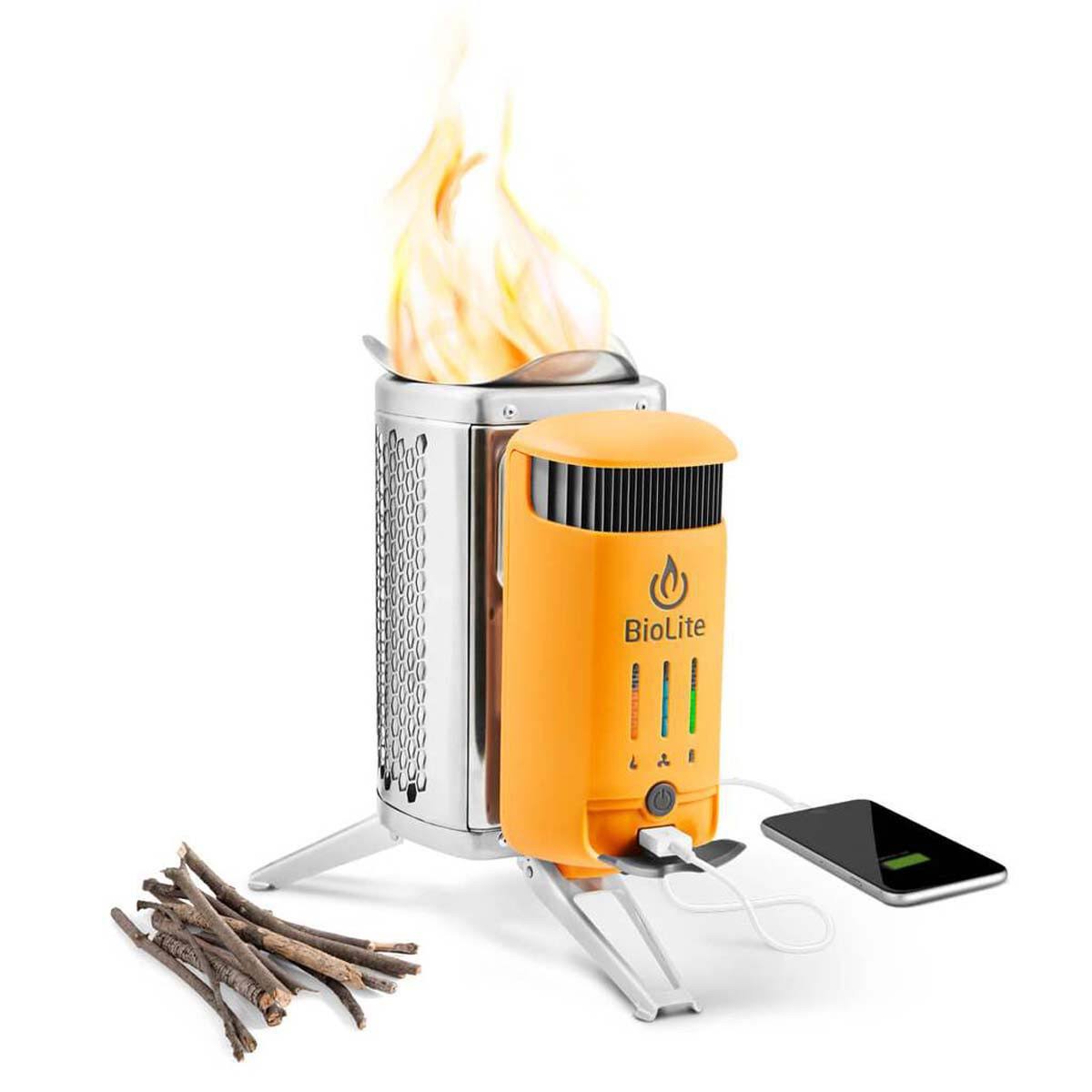BioLite CSC0200 Campstove 2+ Wood Burning Electricity Generating   USB Charging Camp Stove