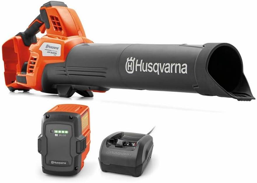 Leaf Blaster 350iB Battery Powered Cordless Leaf Blower, 200-MPH 800-CFM Battery Leaf Blower with Brushless Motor and Quiet Operation, 40V Lithium-Ion Battery and Charger Included
