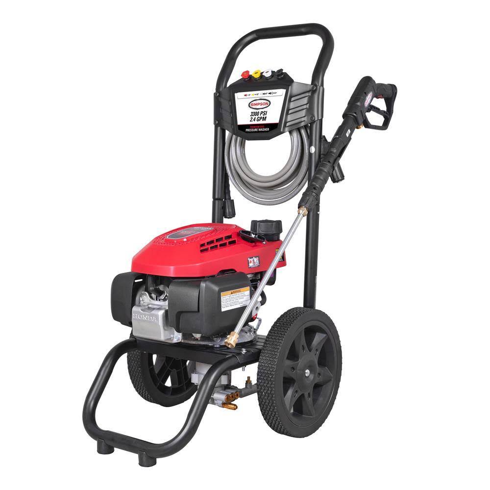 MS61224-S MegaShot 3300 PSI 2.4 GPM Gas Cold Water Pressure Washer with HONDA GCV200 Engine