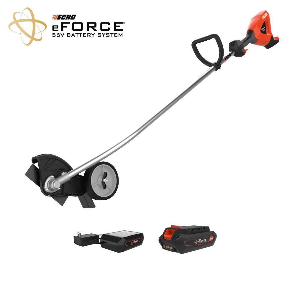 DPE-2100X1 eFORCE 56-Volt Cordless Battery Powered Brushless Lawn Edger with 2.5Ah Battery and Top Mount Charger