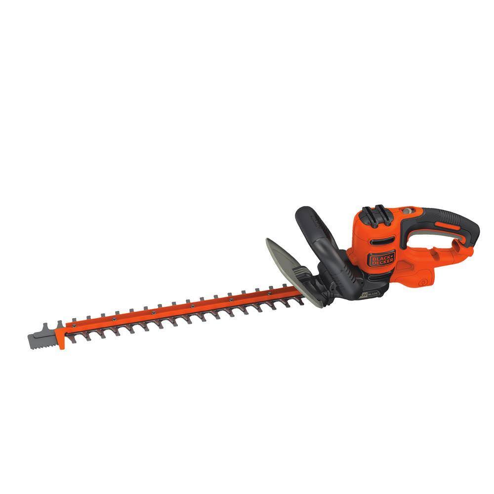 BEHTS300 20 in. 3.8 AMP Corded Dual Action Electric Hedge Trimmer with Saw Blade Tip