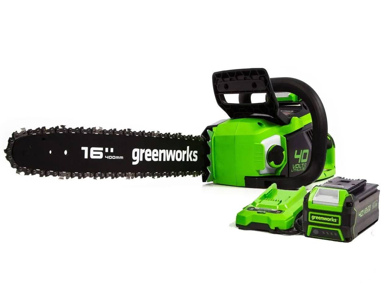40V 16-inch Brushless Chainsaw with 4 Ah Battery and Charger, 2016802AZ