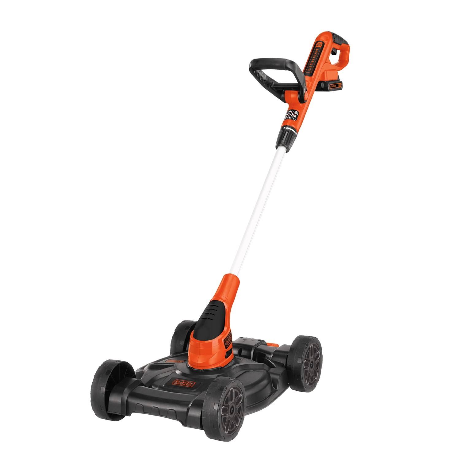 20V MAX Cordless 12  Lithium-Ion 3-in-1 Trimmer/Edger and Mower + 2 Batteries