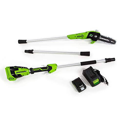 24V 8  Cordless Pole Saw with 2Ah Battery and Charger 1402102