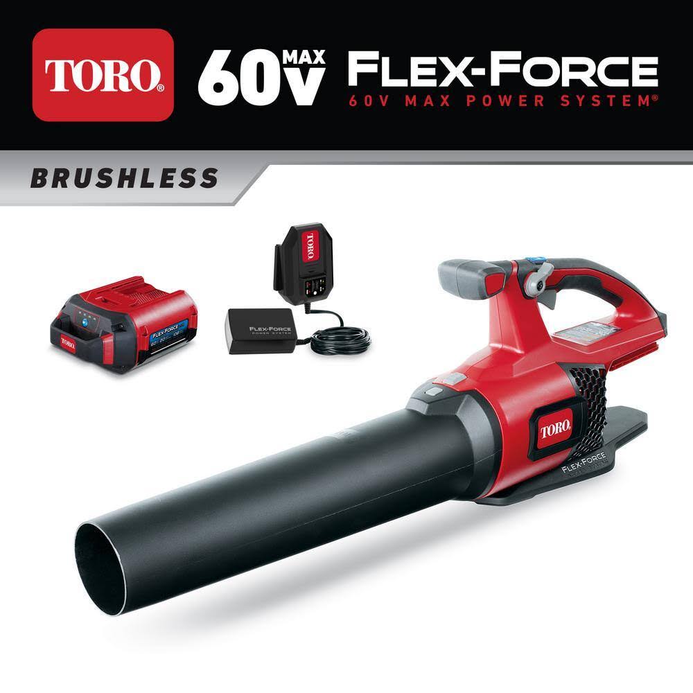 51821 60-Volt Max Lithium-Ion Brushless Cordless 110 MPH 565 CFM Leaf Blower   2.0 Ah Battery and Charger Included