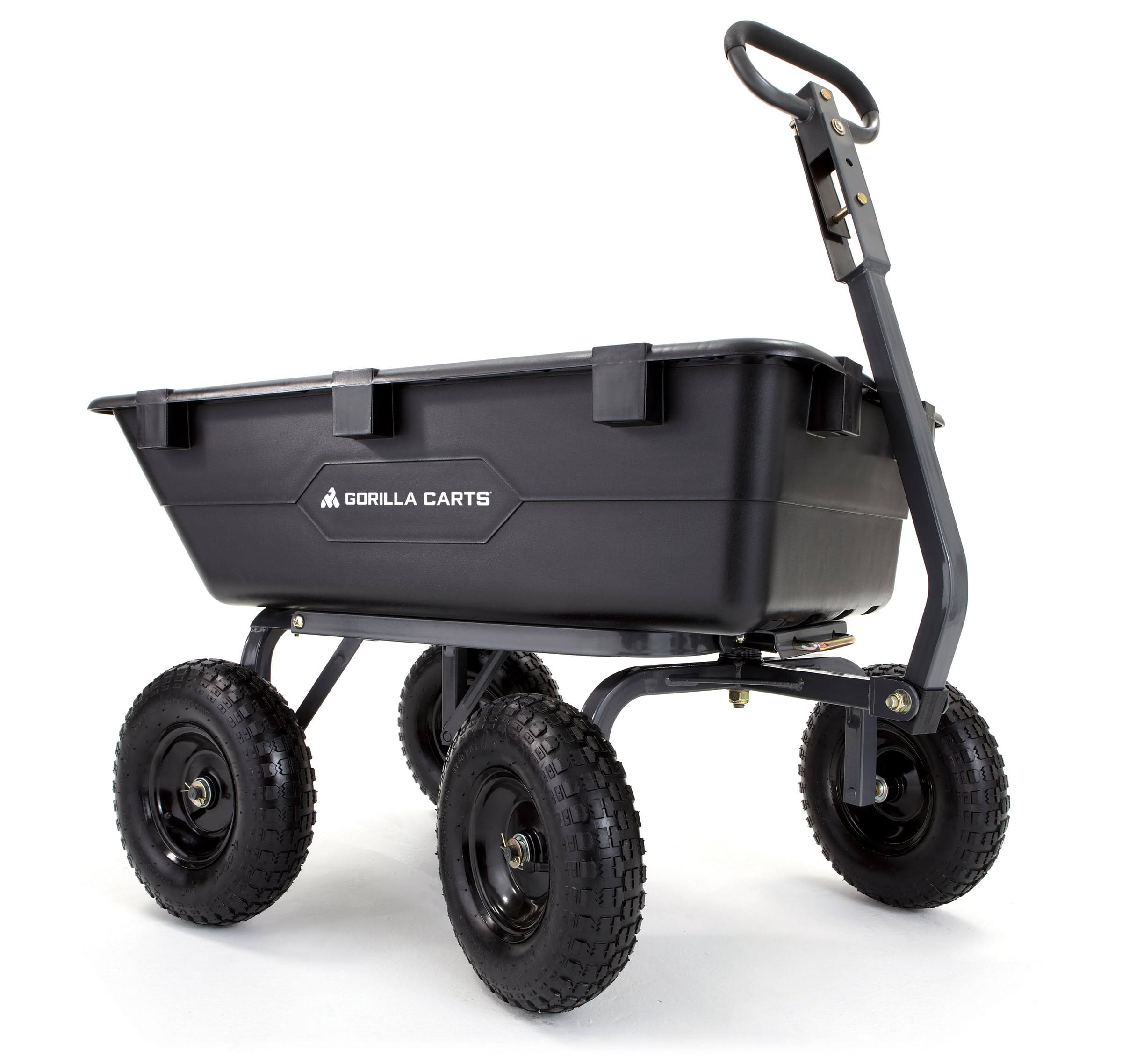 Carts GOR6PS 1200-lb. Heavy-Duty Poly Dump Cart, 13  Tires