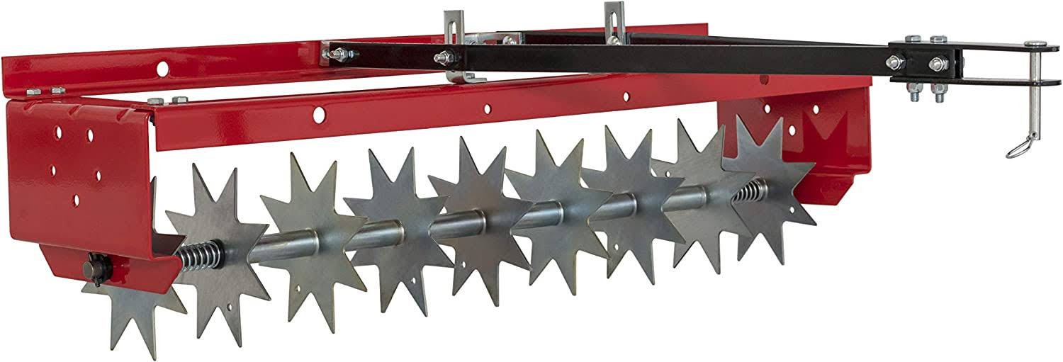 CMXGZBF7124336 36-Inch Tow Spike Aerator, Red/Black