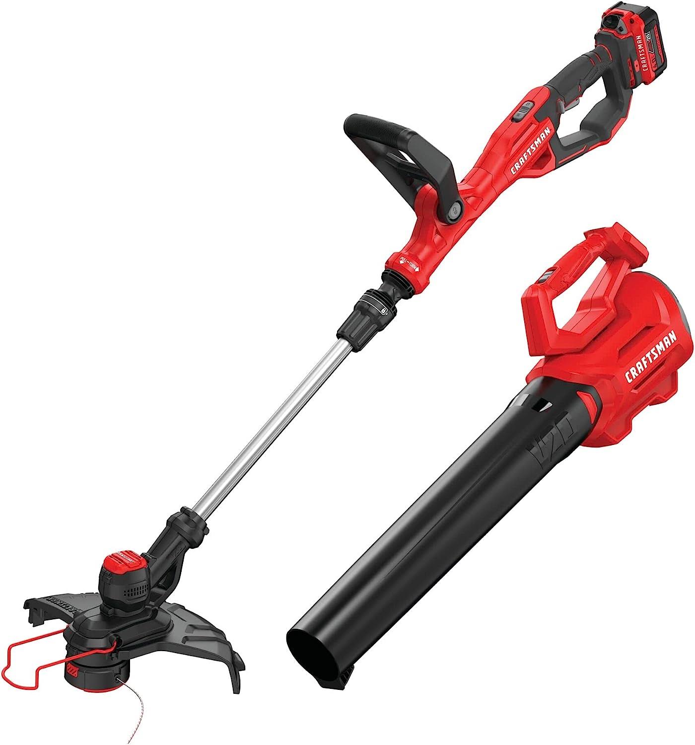 20V MAX WEEDWACKER String Trimmer and Leaf Blower Combo Kit, Battery and Charger Included (CMCK197M1 )