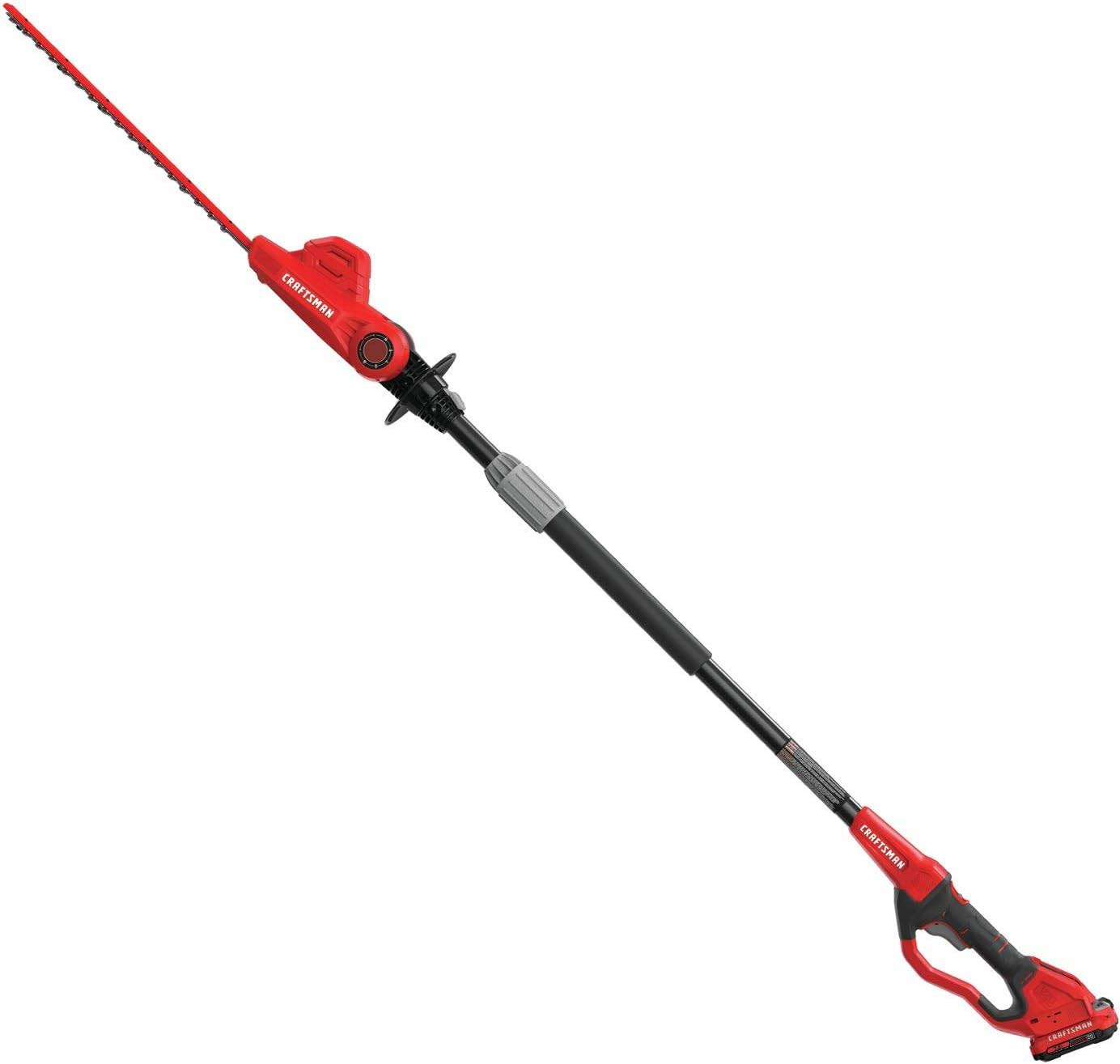 V20 Cordless Pole Hedge Trimmer, 18-Inch, Extended Reach, Battery and Charger Included (CMCPHT818D1)