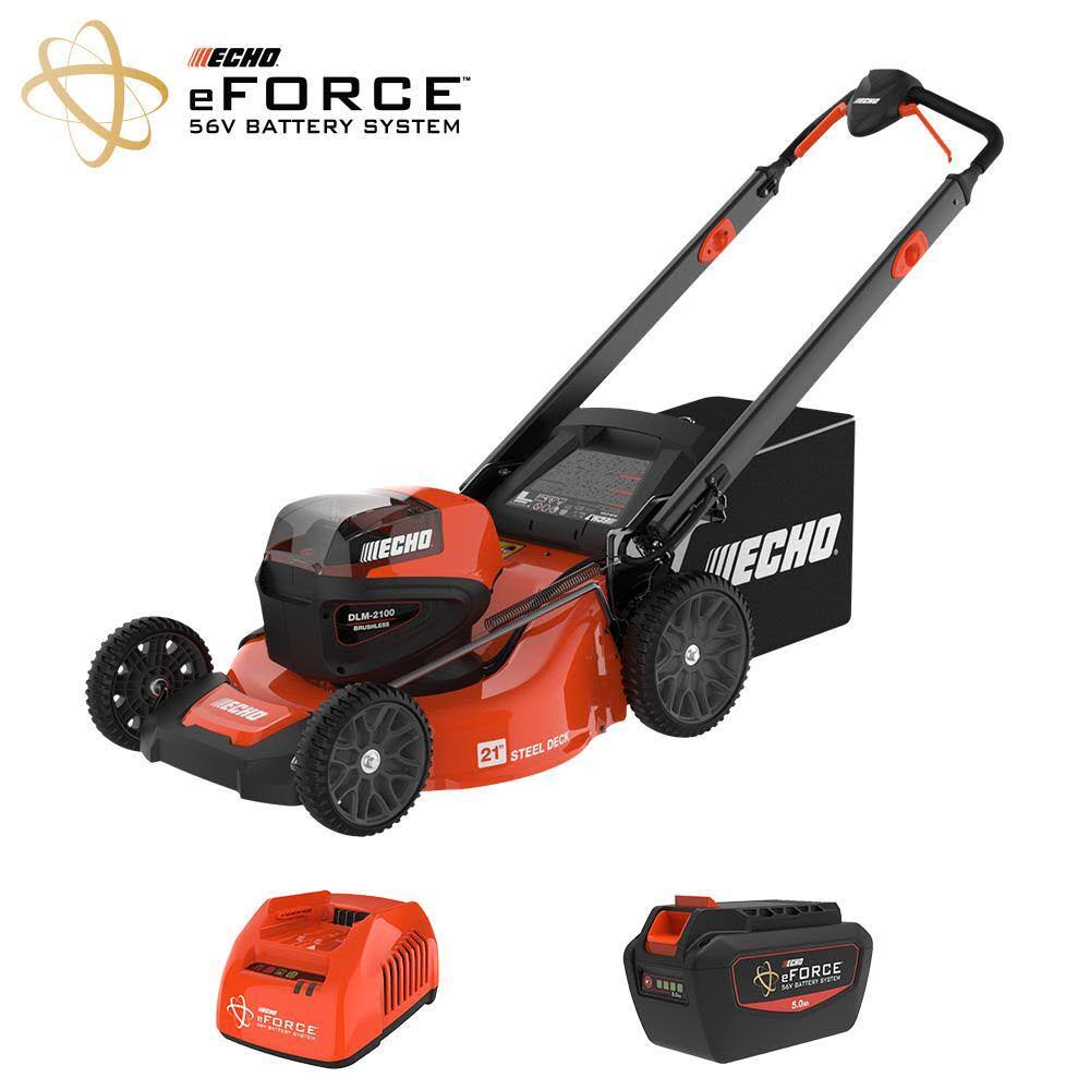 DLM-2100C2 eFORCE 56V 21 in. Cordless Battery Walk Behind Push Lawn Mower with 5.0Ah Battery and Standard Charger