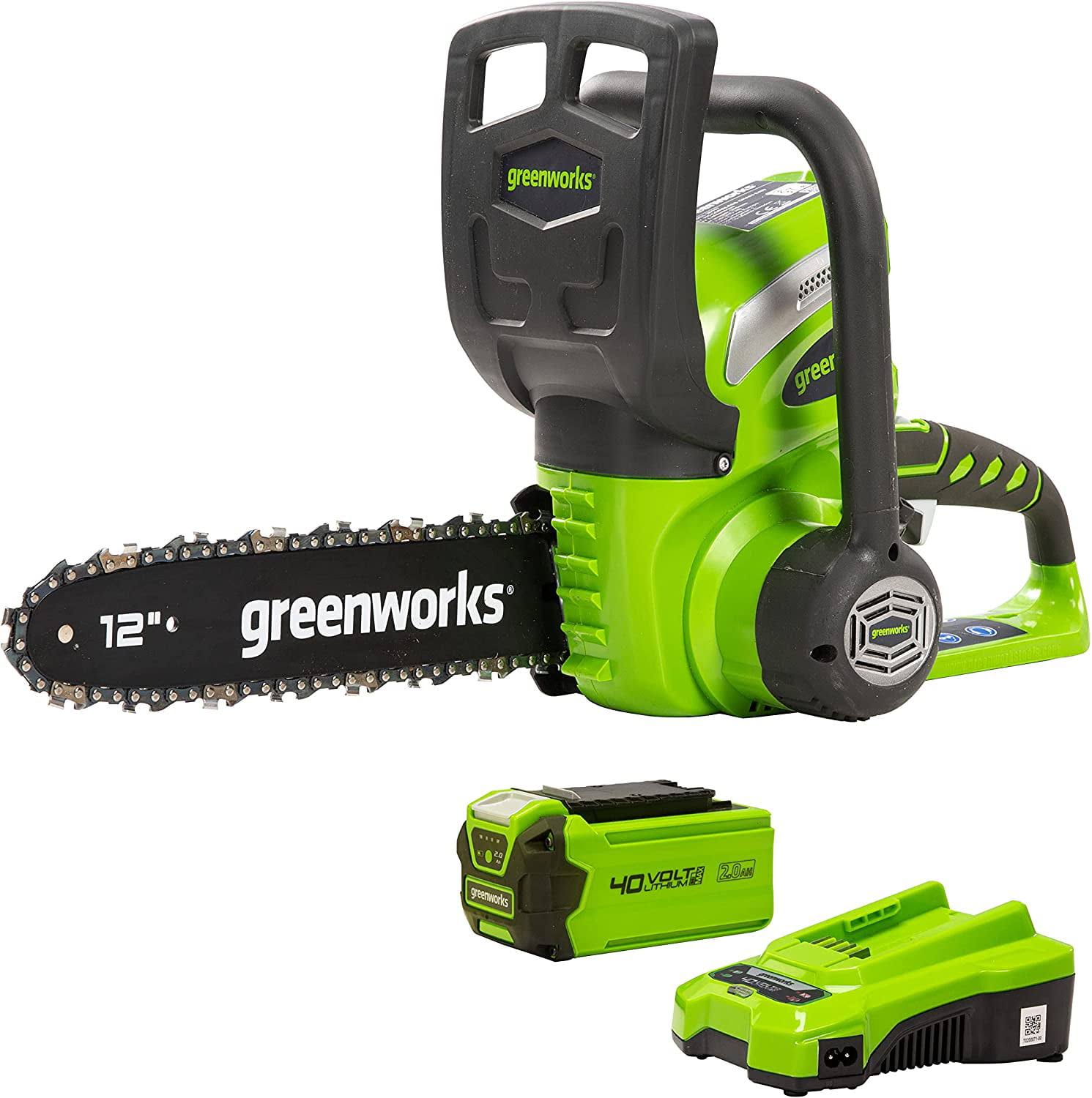 12  40 V Battery Powered Chainsaw