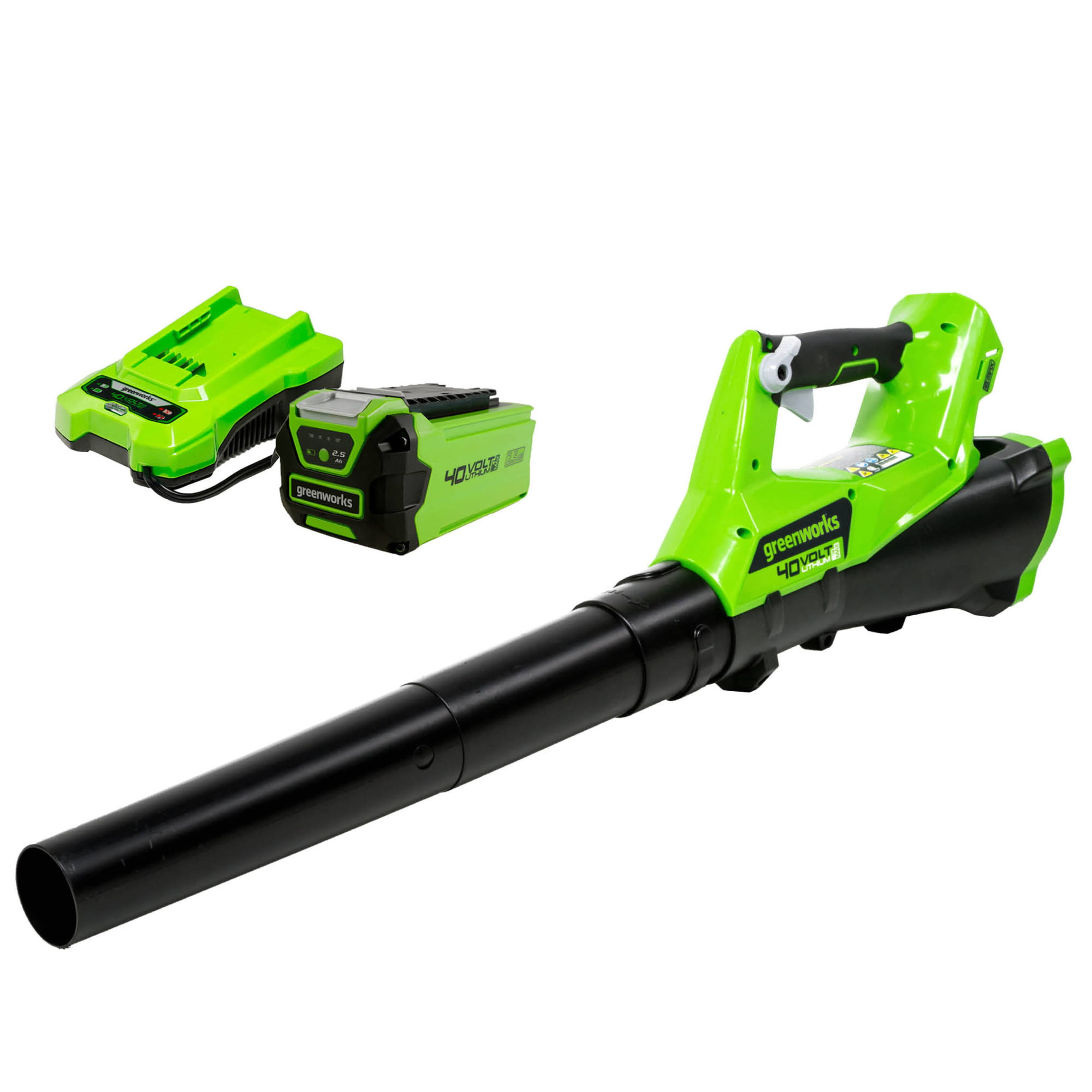 40V 390 CFM Cordless Leaf Blower with 2.5 Ah Battery and Charger, 2400802