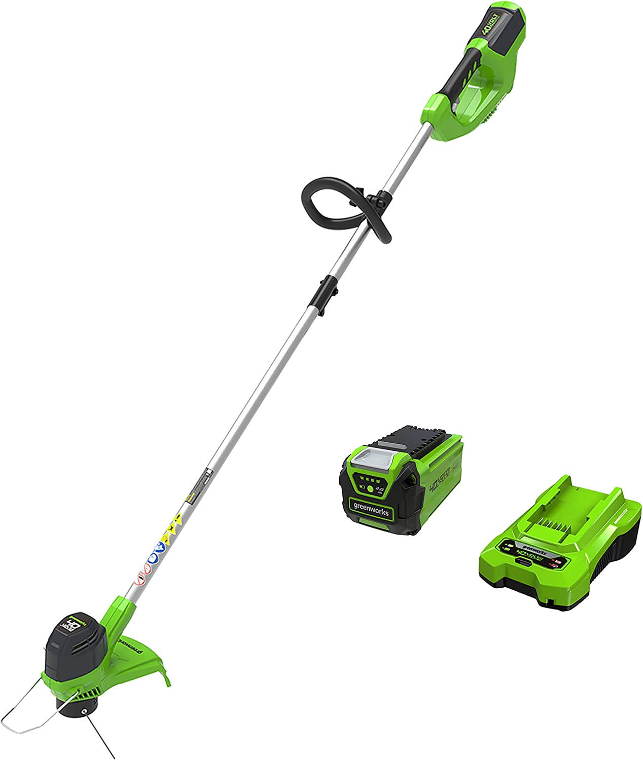 40V 12  Cordless String Trimmer, 2.0Ah Battery and Charger Included