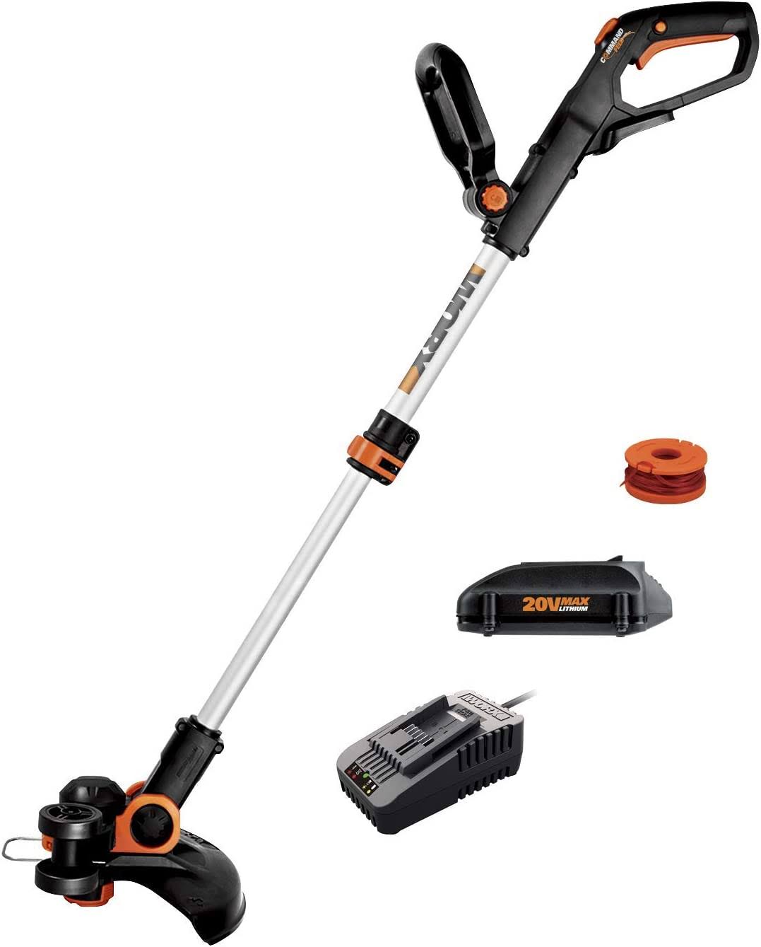 WG163.8 GT 3.0 20V PowerShare 12  Cordless String Trimmer   Edger, 12in, 1 Battery and Quick Charger Included