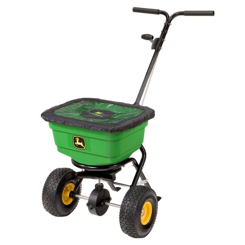 LP31340L 50 lbs. Push Broadcast Spreader with Pneumatic Tires and Hopper Cover