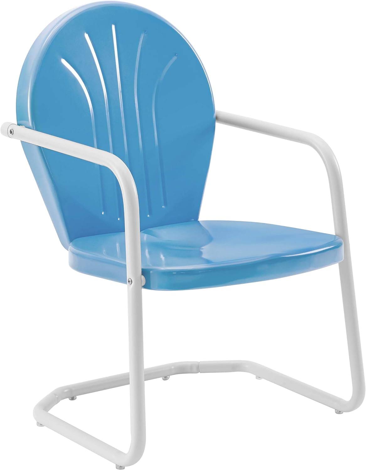 Furniture Griffith Metal Outdoor Chair   Sky Blue