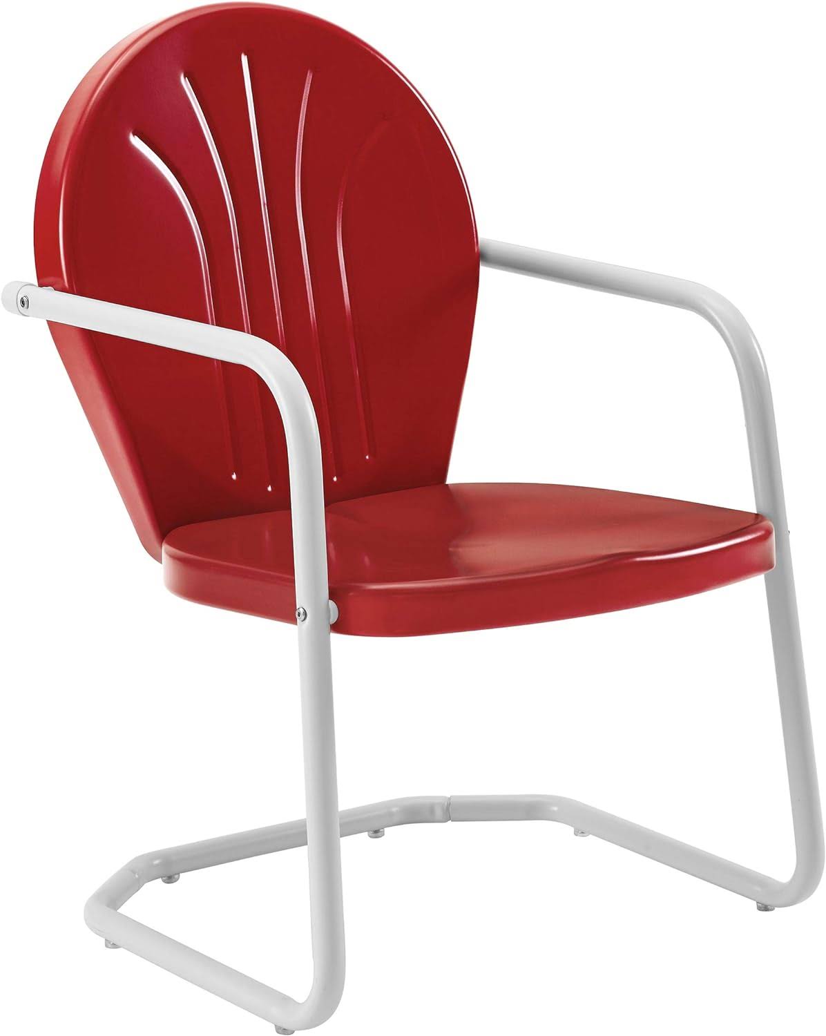 Furniture Griffith Metal Outdoor Chair   Red
