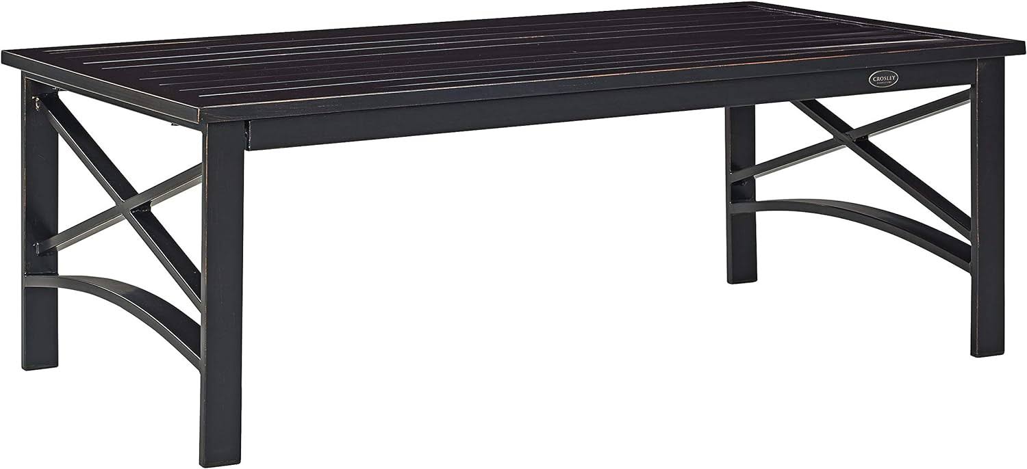Furniture CO6207-BZ Kaplan Outdoor Metal Coffee Table, Oiled Bronze