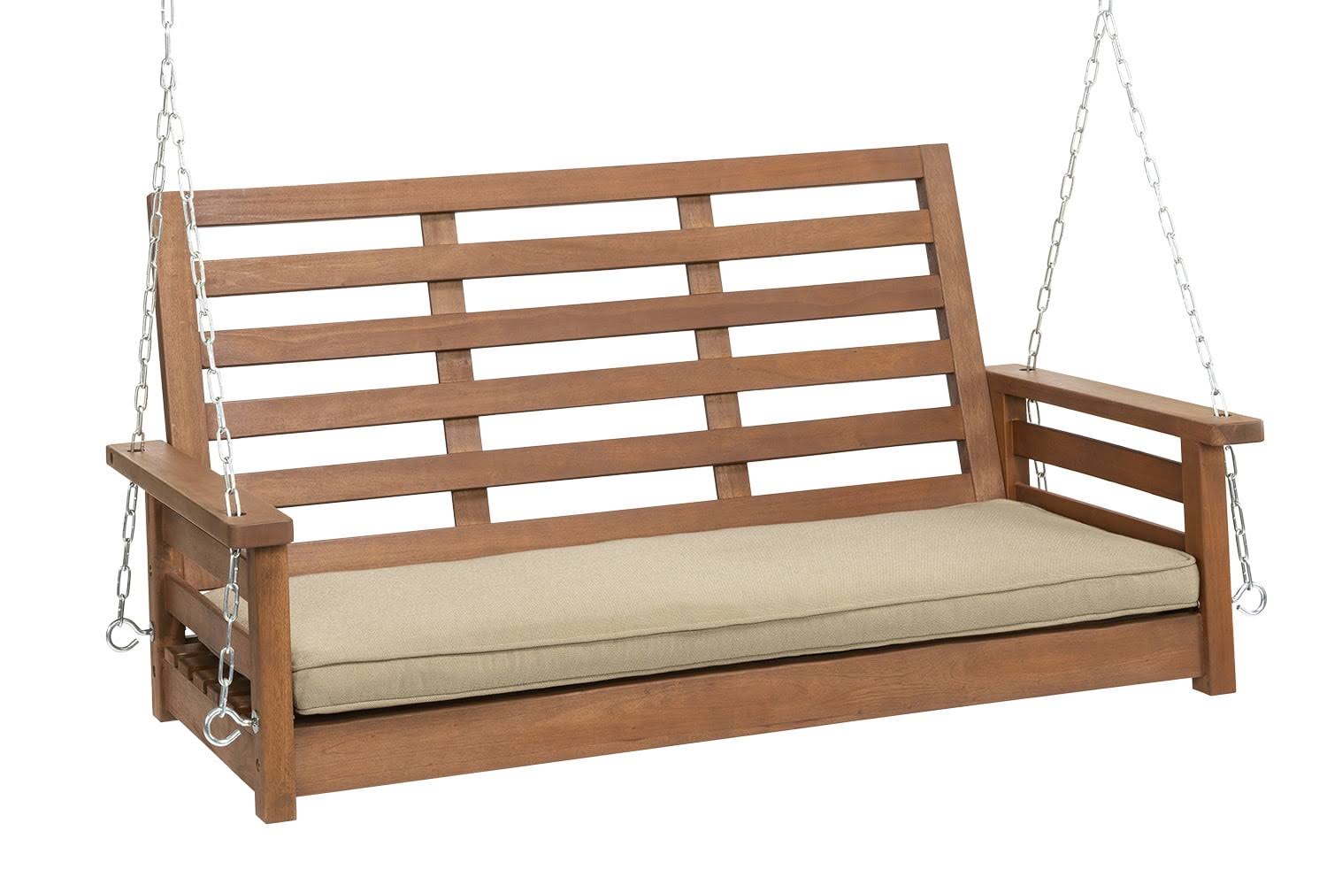Barrington 4  Porch Swing with Oil Finish Seats 1-2 People with Olefin Cushion, 901289