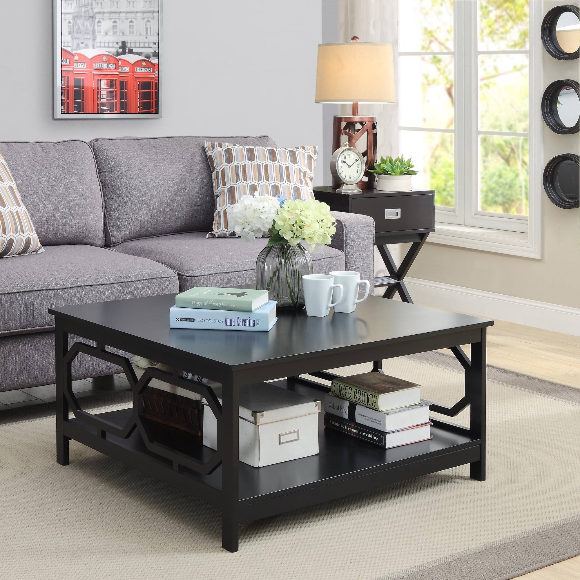 Omega Square 36  Coffee Table, Black