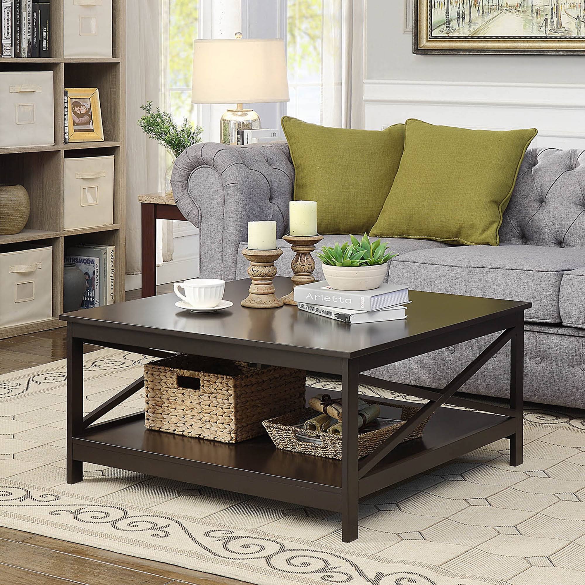 Oxford 36  Square Coffee Table, Espresso