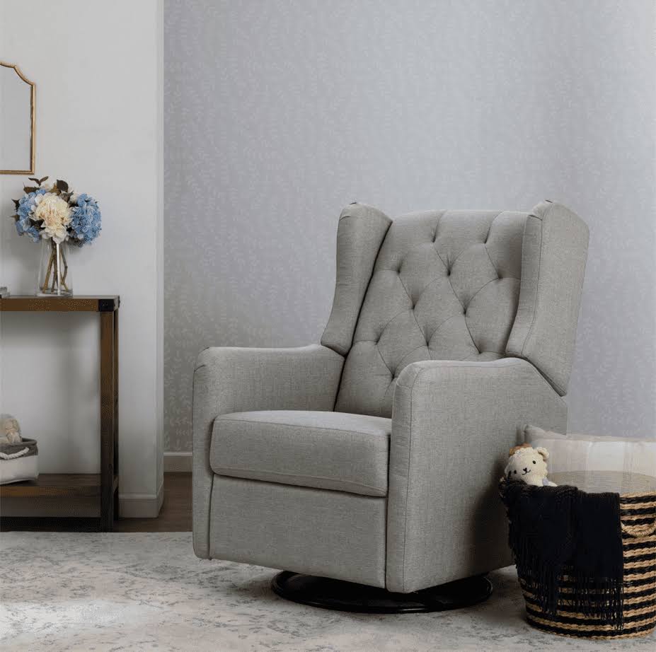 DaVinci Everly Recliner in Performance Grey Eco-Weave