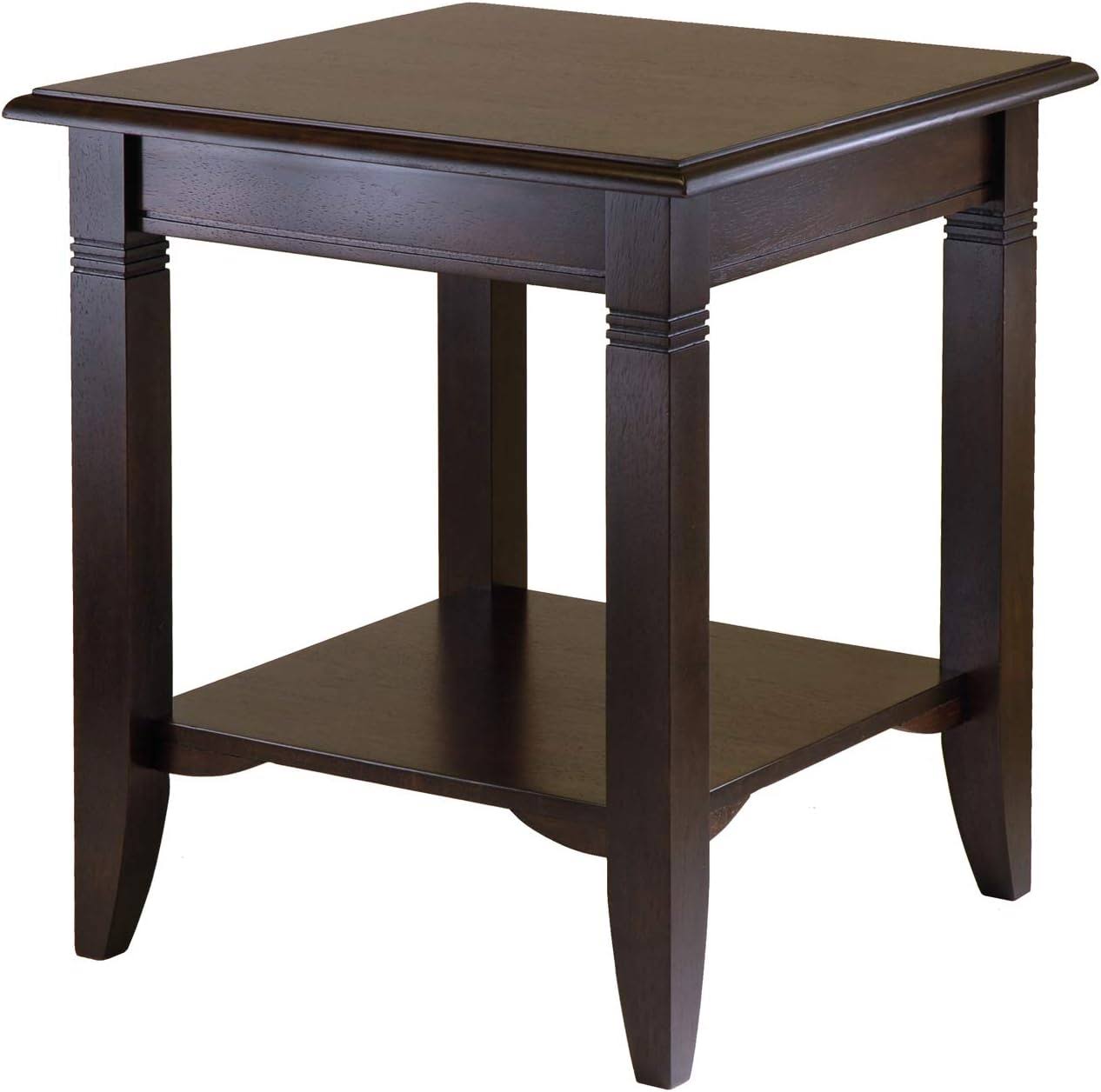 Wood Nolan Occasional Table, Cappuccino 20.00 x 20.00 x 21.97 Inches