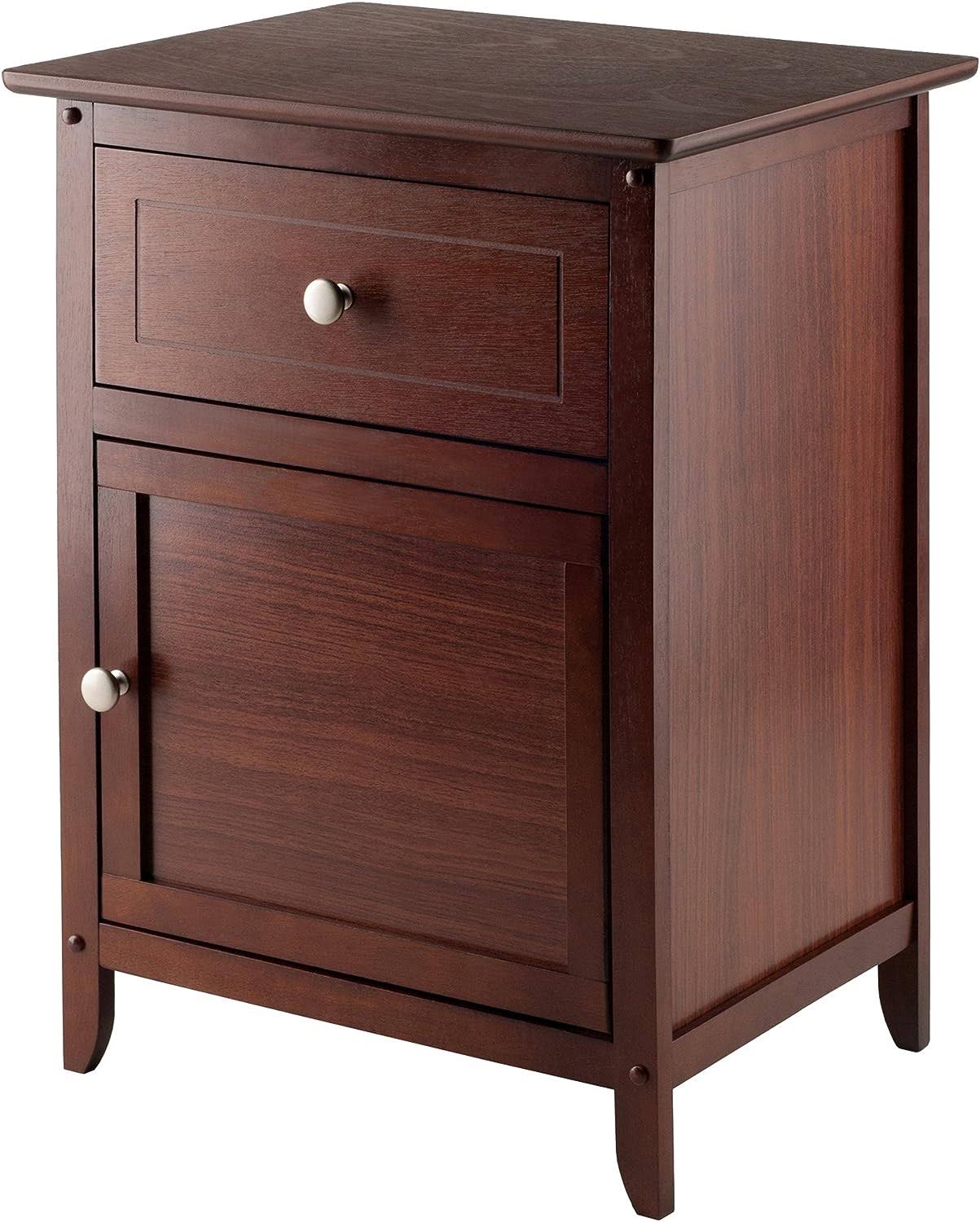 Wood Eugene Accent Table, Walnut