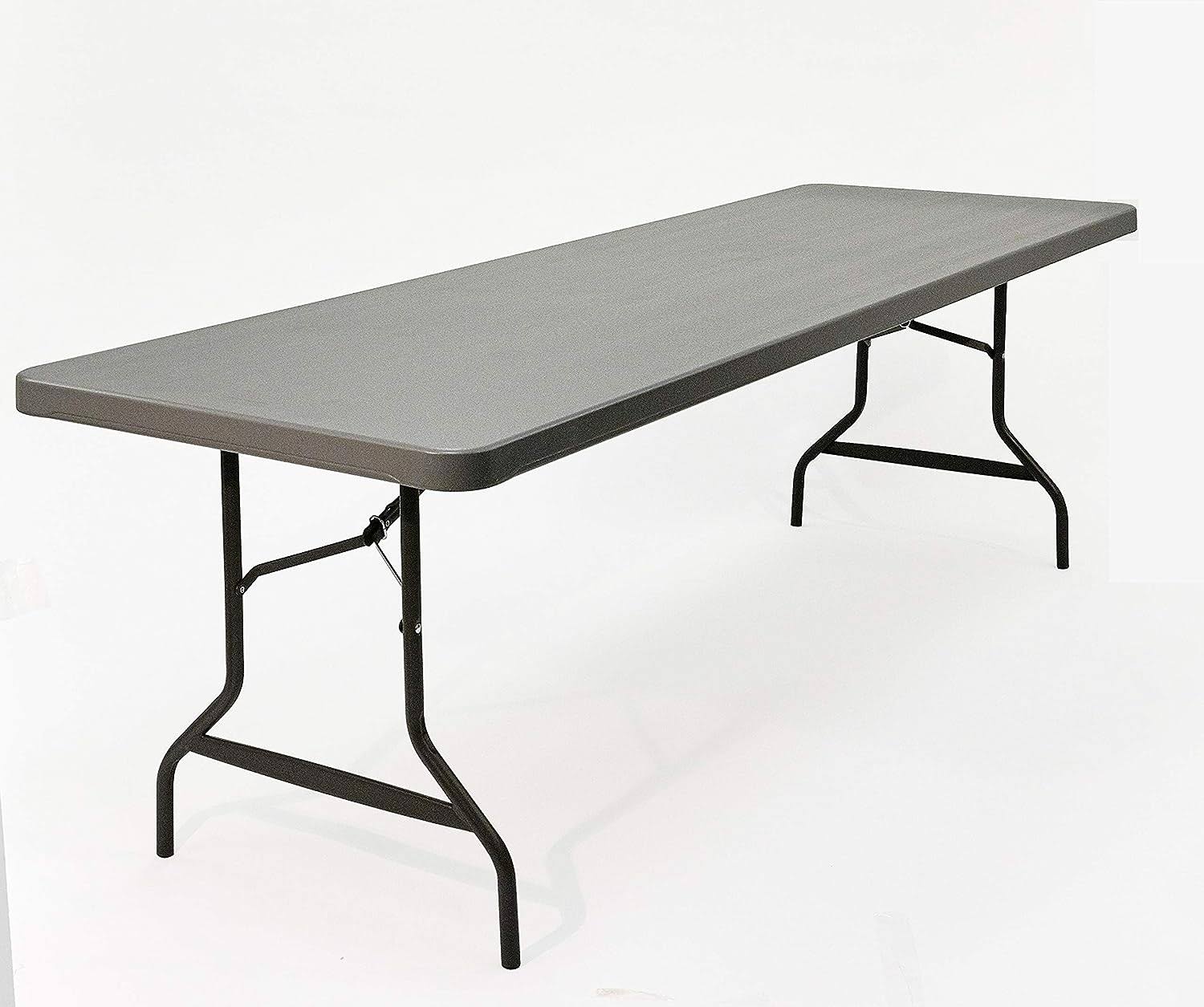 Iceberg IndestrucTable Too Banquet Resin Folding Tables, 30  x 60 , Charcoal, Grey