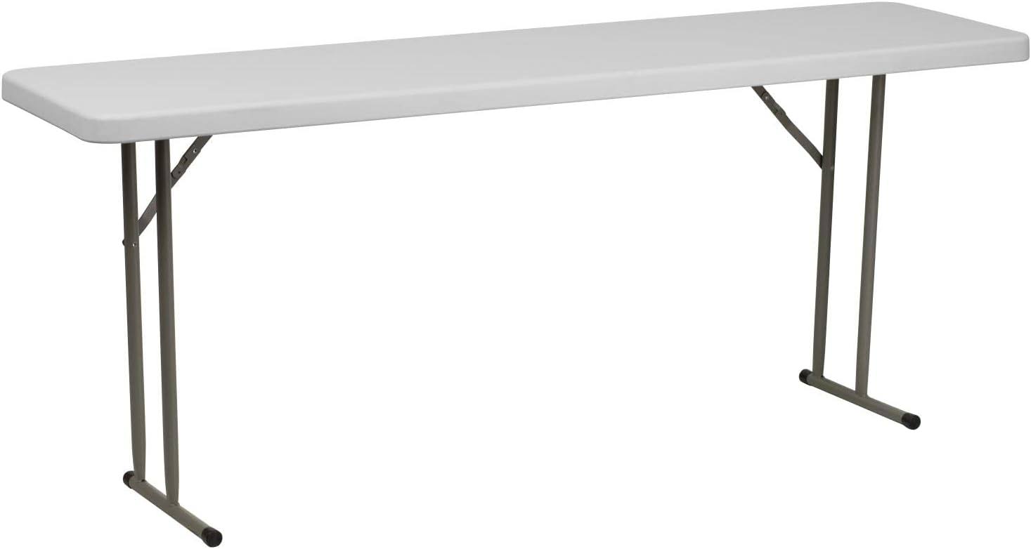 Kathryn 6-Foot Granite White Plastic Folding Training Table