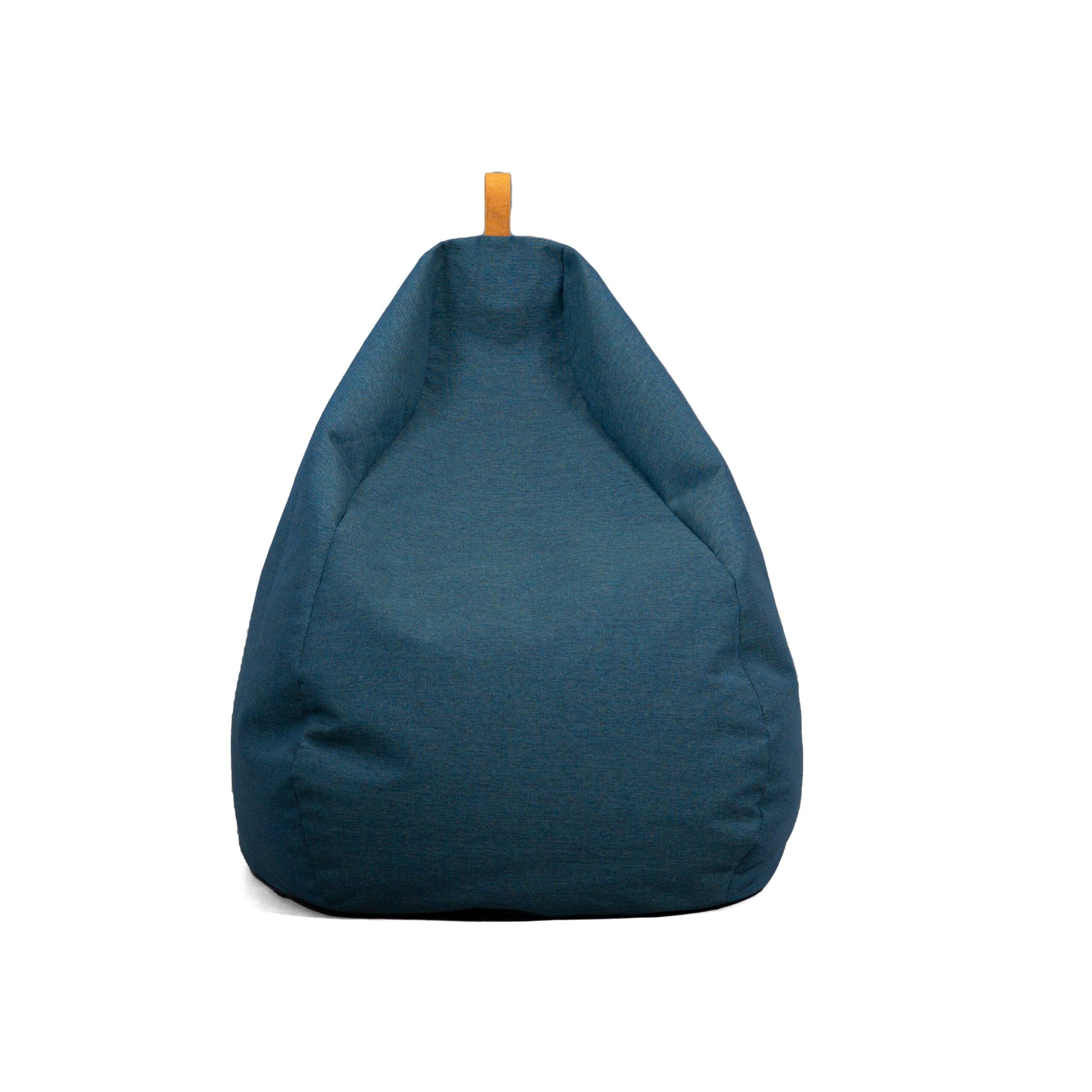 Tuft Outdoor Bean Bag Chair, Lakeshore Intertwist, Weather Resistant Fabric, 3 Feet