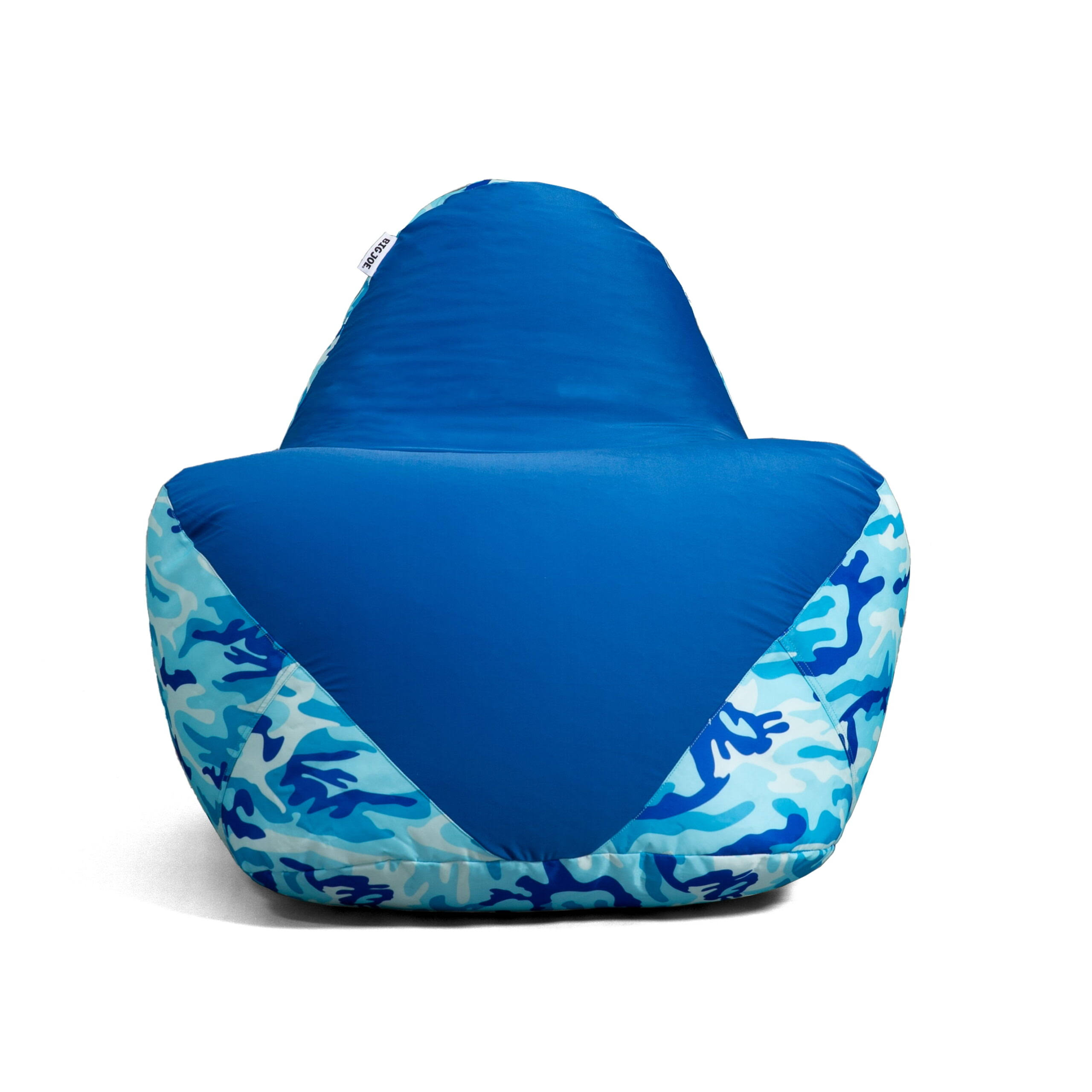 Warp Bean Bag Chair, Kids/Teens, Spandex/Smartmax 2.5ft, Blue Camo/White
