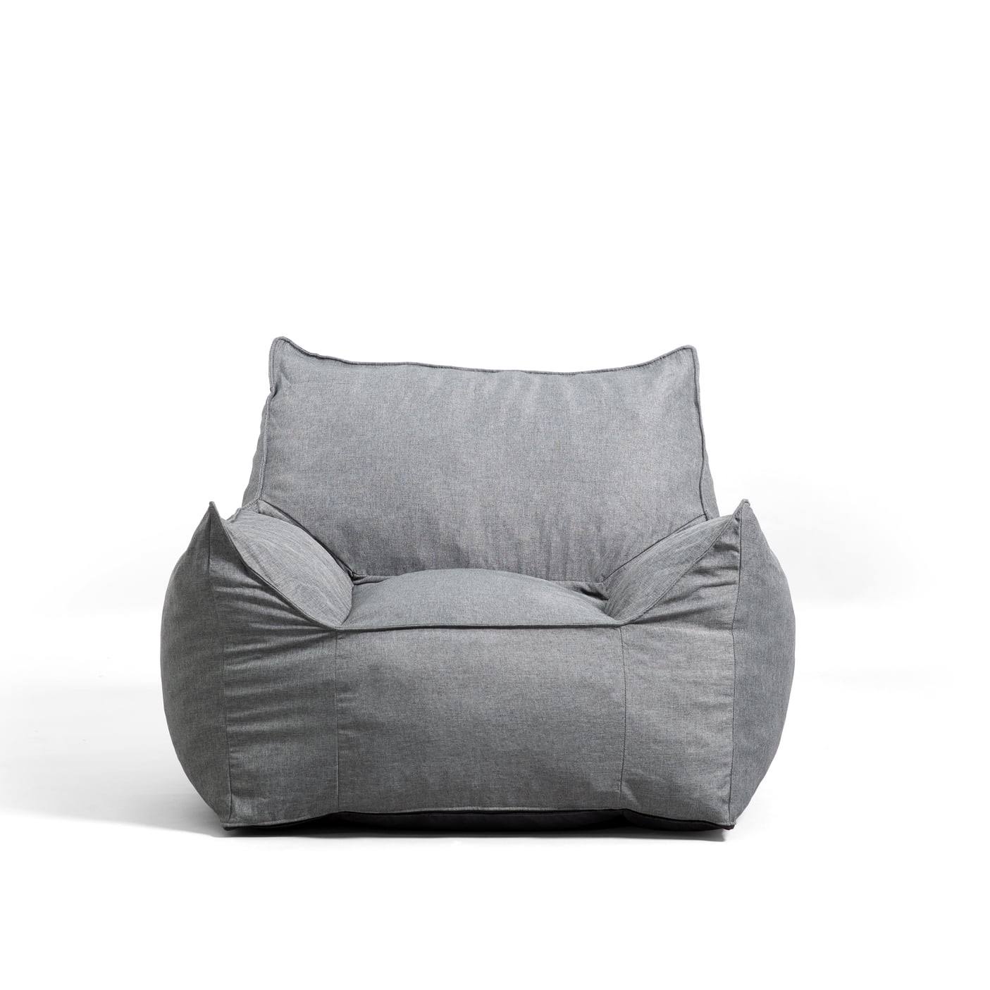 Imperial Lounger Bean Bag Chair, Union 4ft, Gray
