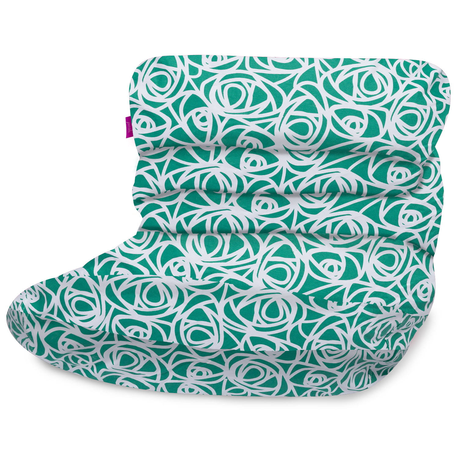 Creations Laguna Lounger Bean Bag Chair, Kids, 3 ft, Canvas Roses Mint