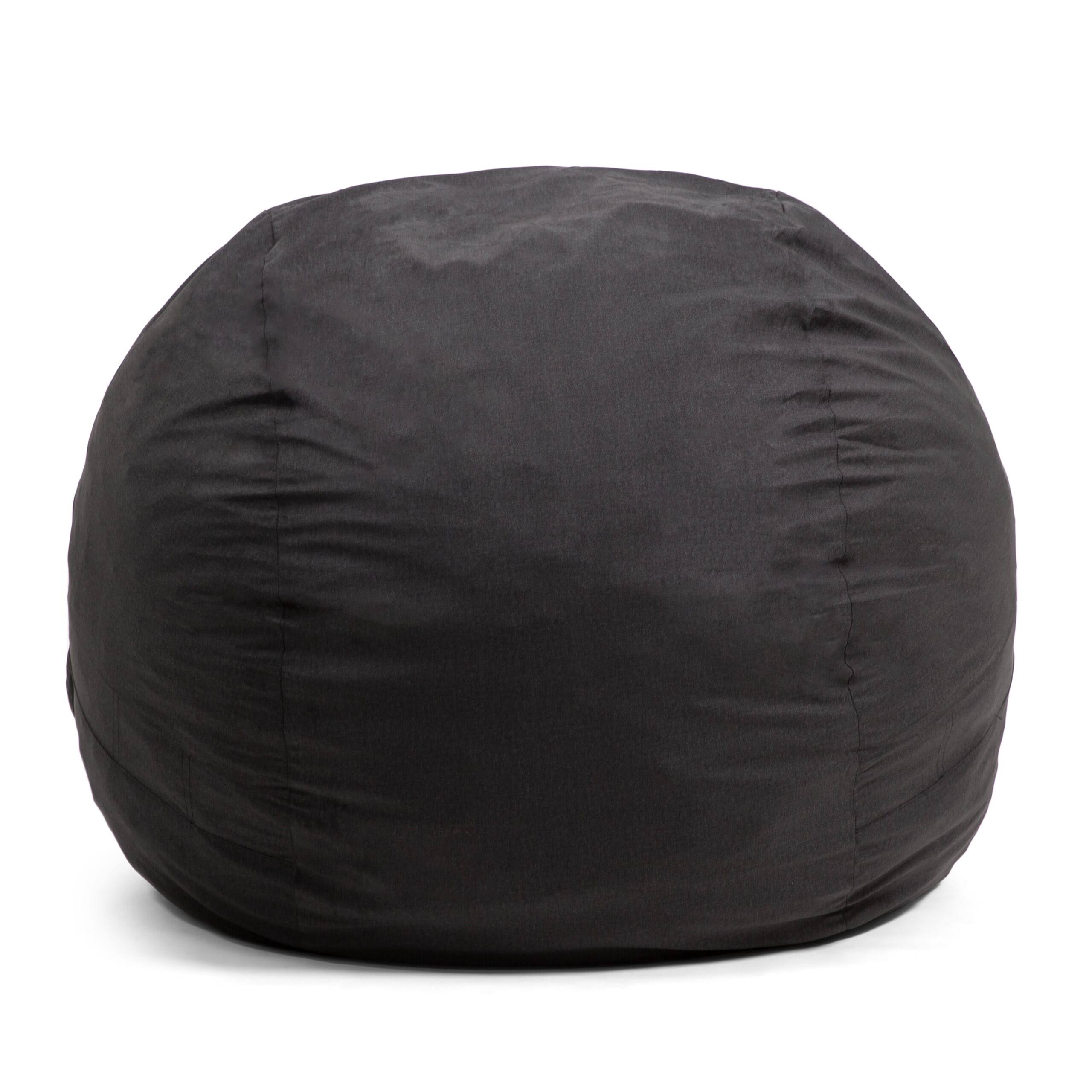 Fuf Large Bean Bag Chair, Lenox 4ft, Black