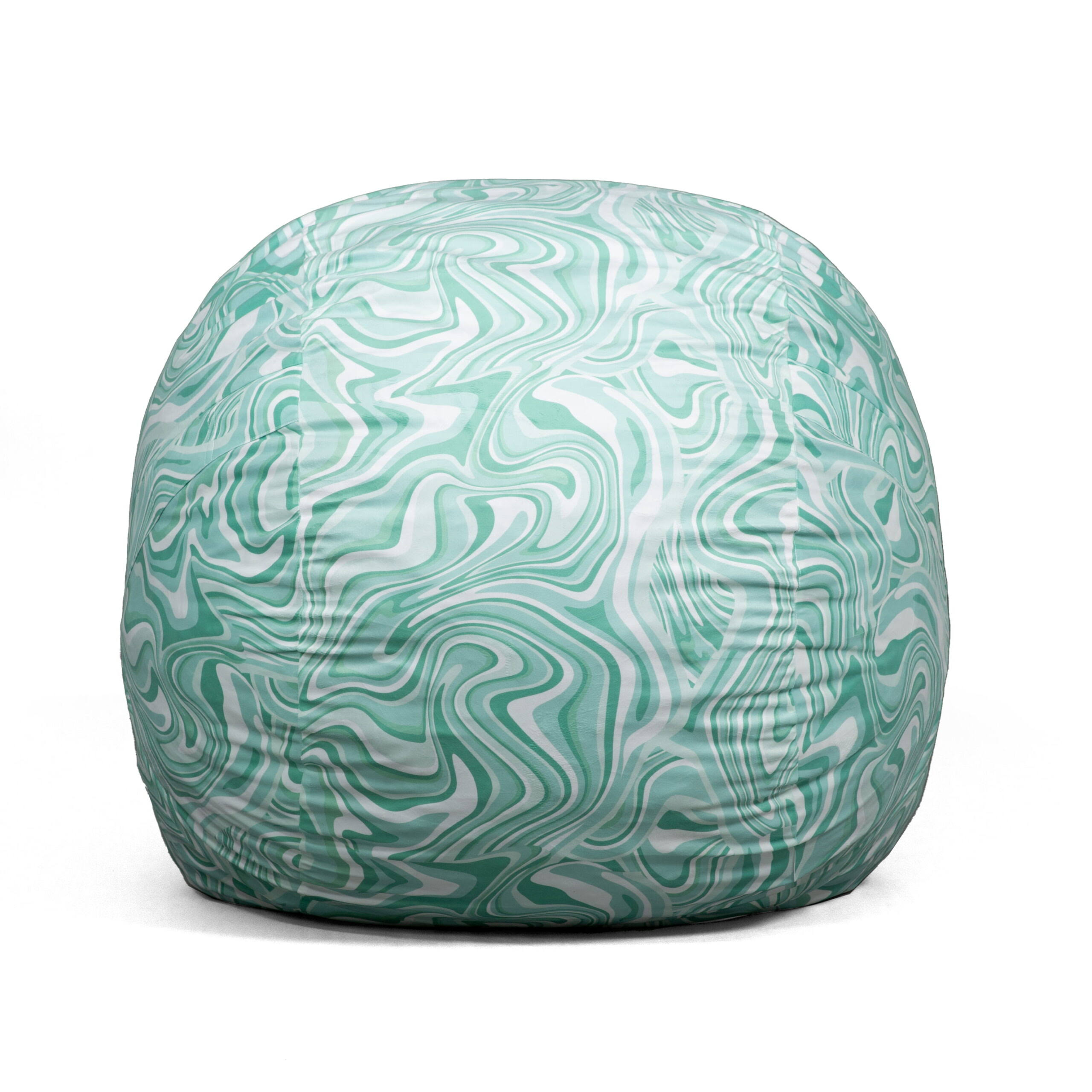 Fuf Large Bean Bag Chair, Plush 4ft, Groovy Green